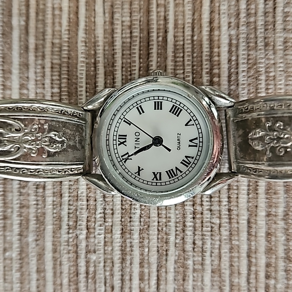 Vintage Spoon Handle Silver Watch - Picture 3 of 11
